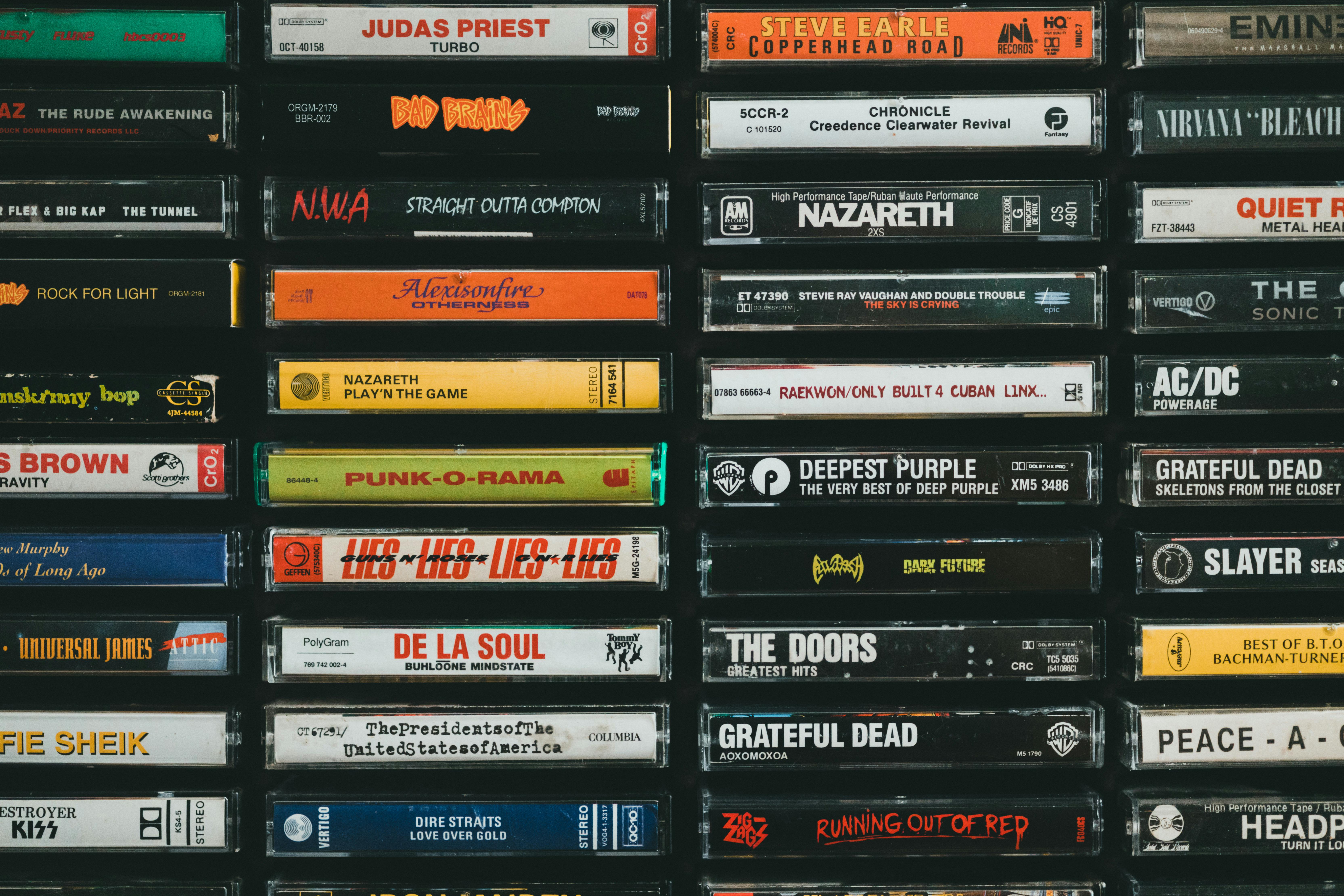 Vintage cassette tapes